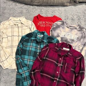 Abercrombie & Fitch Kids Plaid and Graphic Shirt Collection